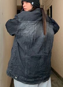 Oversized Washed Denim Jacket