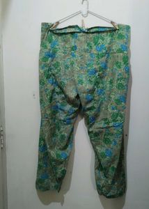 Green Floral print Kurta Pajama Dupatta Set