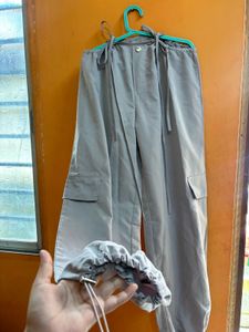 Stylish Beige parachute pants