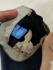 Beautiful Navy Blue Wgite Combi Cap