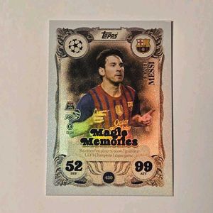 4 cards ♦️🔥Lionel Messi Magic Memories Topps Card