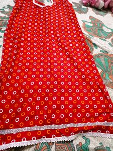 New Red Kurti