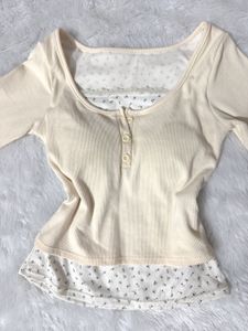 padded coquette top 🧸🤍