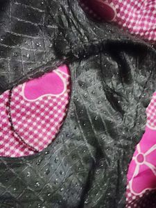 Embellished Black stiched blouse with margin