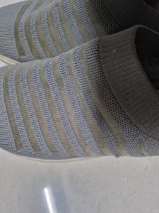 Comfortable Grey Slip-on Shoes