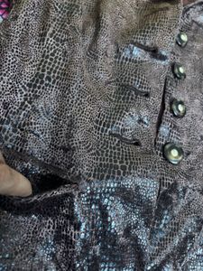 vintage aesthetic animal print brown blazer