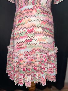 Chic Geometric Print Midi Dress