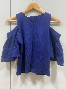 Poco Half Cape Style Blue Top
