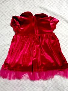 Velvet Dress For Girl Baby 12-18 Months