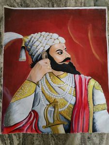 Handpainted Chhatrapati Shivaji Maharaj