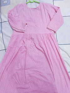 Pink Printed Kurta Set