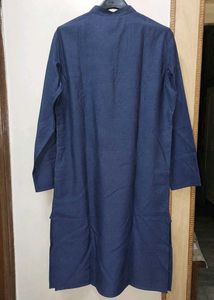 Fabindia Blue Wool Long Kurta ✨️New✨️