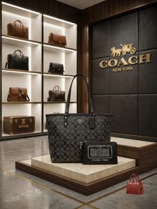 Coach Tote Bag with Matching Pouch