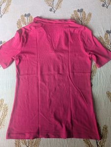 Pink Polo Top
