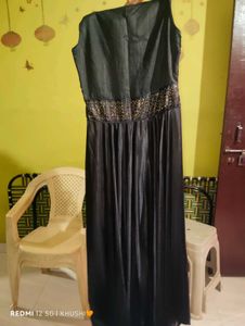 Elegant Black Sequined Gown