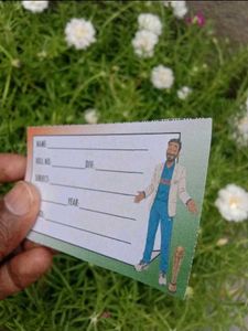 Cute Cartoon Name Cards