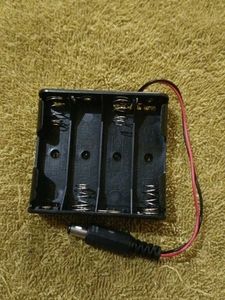 AAA 4 Cell Battery Holder Hard Plastic Case