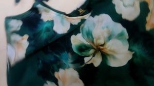 Flowy Floral Print Top with Tie Straps