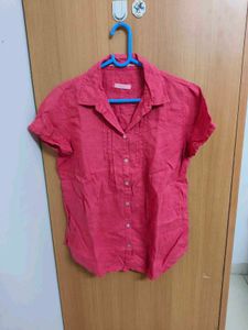 Women's Pink Button-Up Shirt