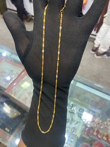 Silver gold chain (18 Inch)
