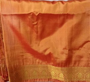 28 years not used mustard silk saree