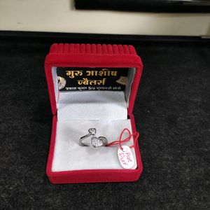Heart Open Ring Pure Sterling Silver 925 (Wt: 2.91gm)