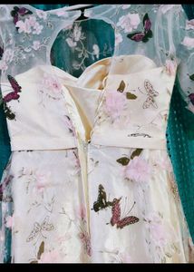 Butterfly &amp; Floral Embellished Dress
