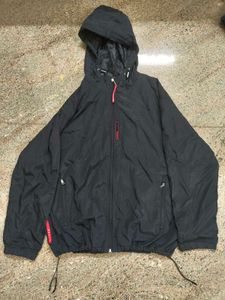 Prada Black Hooded Jacket