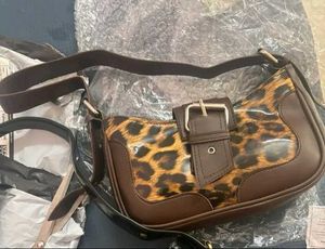 Leopard brown bag
