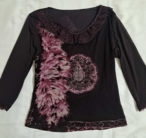Y2k Vintage 2000s Hollywood Style Printed Top