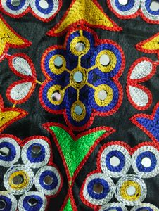 Embroidered blouse  with Mirror Work