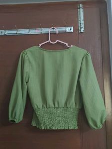 Olive Green Blouse