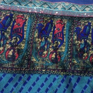BANDHANI SAREE WITH MATCHING BLOUSE