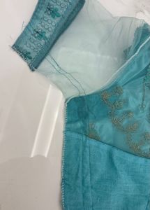 Stunning Teal Lehenga Choli duppatta Set