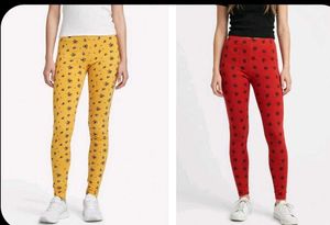 Fun Printed Leggings - Yellow & Red