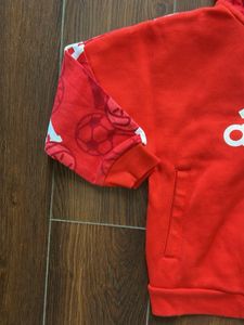 Adidas Red Zip Hoodie First copy