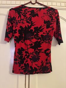 Marks &amp; Spencer Floral Red Top