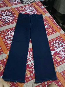 Dark Blue Wide Leg Jeans