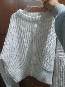 Cropped Knit Sweater
