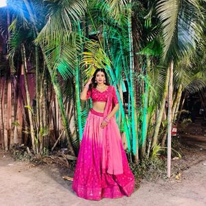 Stitched Pink Lehenga 💖