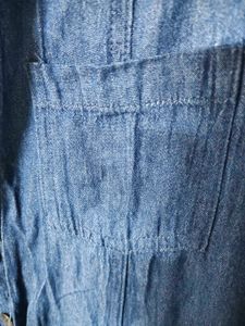 Blue Denim Shirt Tunic Dress