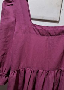 Chic Square Neck Tiered Midi Dress