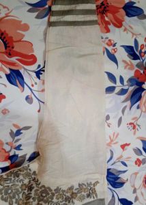 Cream And Grey Dress