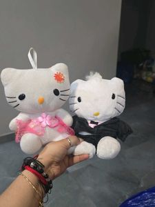 Hello Kitty Plushies - Bride & Groom Duo