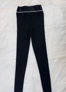 Black Leggings with M Logo