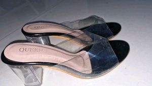 Clear Heel Mules size 36