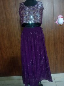 Sparkling Sequin Lehenga Choli Set