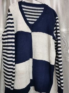 Stylish Color Block Sweater