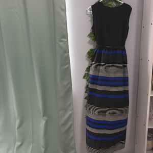 Chic Striped Maxi Dress