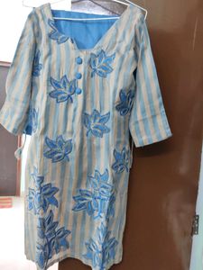 Blue Embroidered Salwar Kameez